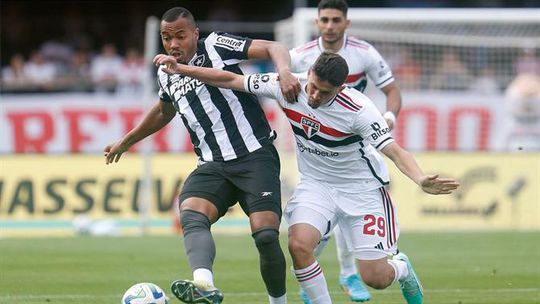 Líder Botafogo, de Bruno Lage, empata em casa do São Paulo