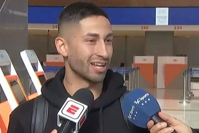 Alan Varela falou à partida para Portugal (e perguntaram-lhe por Otamendi e Di María)