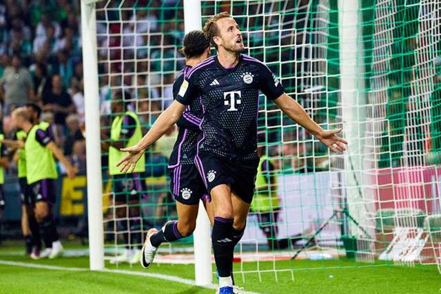 Bayern goleia na estreia de Kane  a marcar (veja o golo)