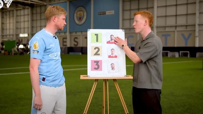 De Bruyne surpreende ao escolher o melhor criativo da Premier League (vídeo)