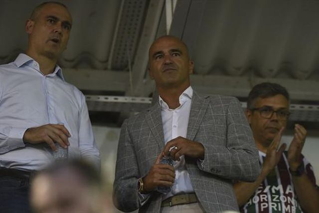 Roberto Martínez em observações na Reboleira