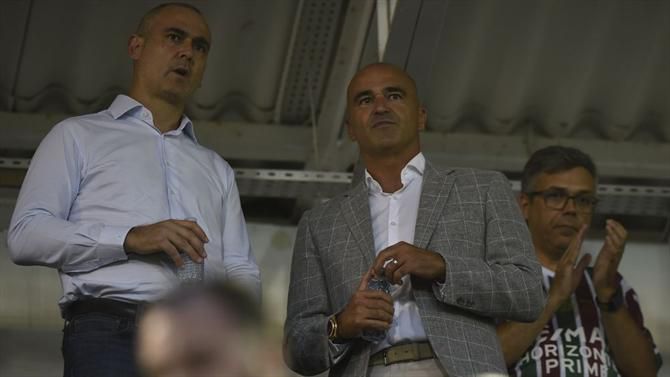 Roberto Martínez em observações na Reboleira