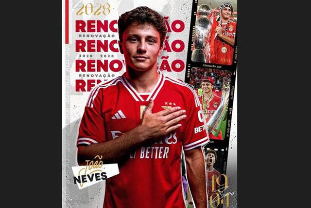 Oficial: João Neves até 2028 e a ganhar €1M (bruto)!