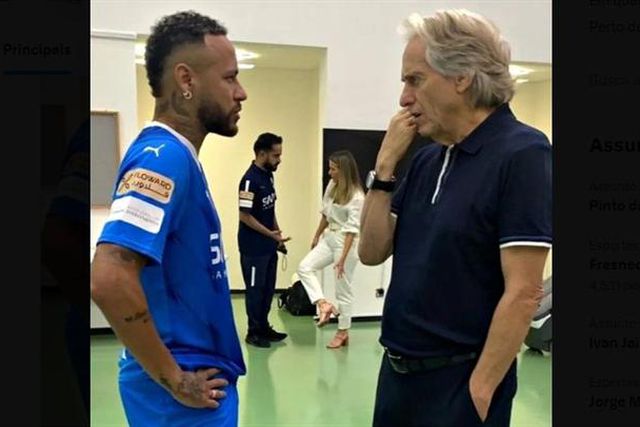 Neymar 'apresentou-se' a Jorge Jesus