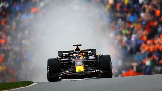 GP dos Países Baixos: Verstappen mais rápido à chuva no treino livre 3