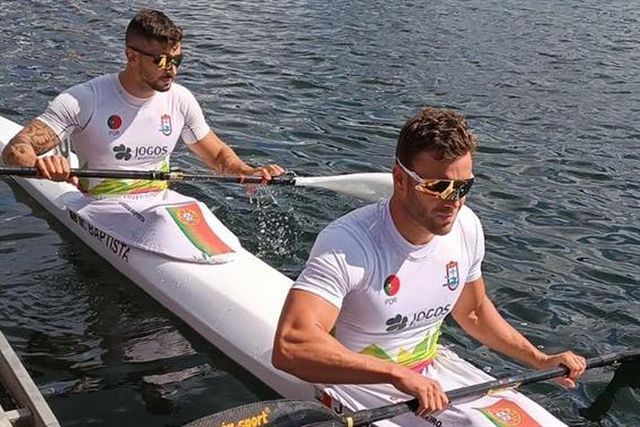 João Ribeiro e Messias Baptista na final do K2 500