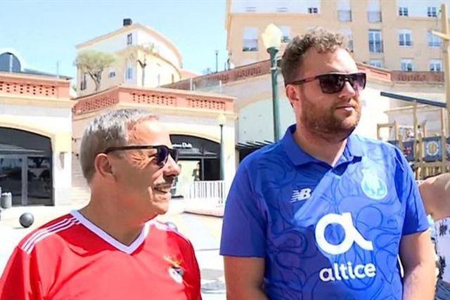 Adeptos do Benfica e do FC Porto 'picam-se' com Taremi e Jonas (vídeo)
