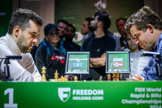 Decisão nunca antes vista no xadrez! Carlsen e Nepo partilham título mundial