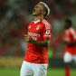Gianluca Prestianni, extremo argentino do Benfica no jogo com o Fulham, de pré-época (Grafislab)