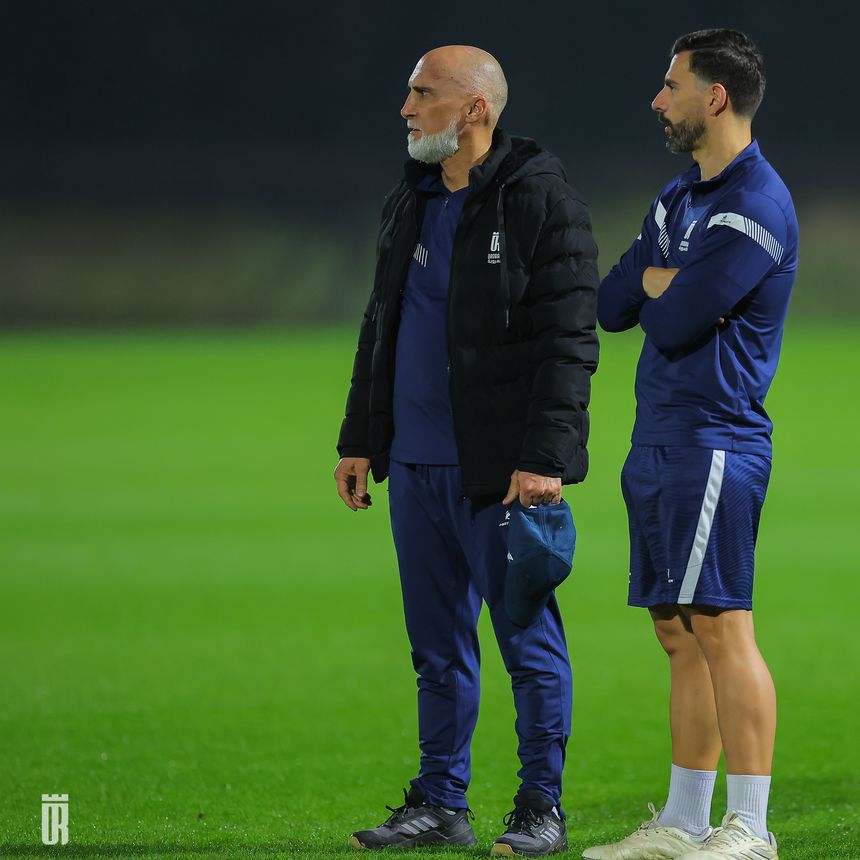 Álvaro Pacheco no centro de treinos do Al Orobah