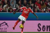 Issa Kaboré, lateral-direito burquinês em ação pelo Benfica