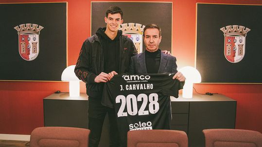 SC Braga: João Carvalho renova até 2028