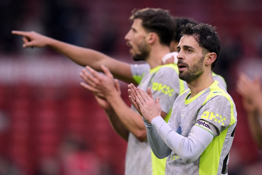 Bernardo Silva é o capitão da equipa de Pep Guardiola - Foto: EPA