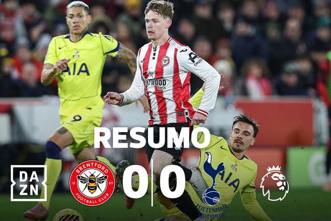 Regresso de Thomas Frank a Brentford termina sem golos (resumo)