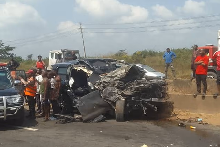 Acidente mortal vitimou amigos de Anthony Joshua - Foto: Autoridades Federais de Segurança Rodoviária da Nigéria