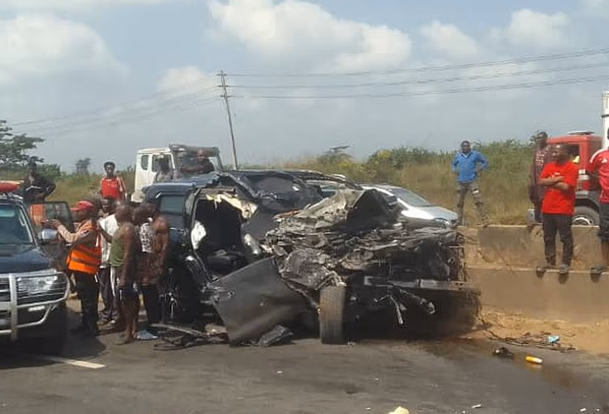 Acidente mortal vitimou amigos de Anthony Joshua - Foto: Autoridades Federais de Segurança Rodoviária da Nigéria