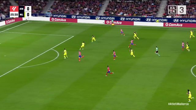 Assistência de Simeone e Samuel Lino dá vantagem ao At. Madrid