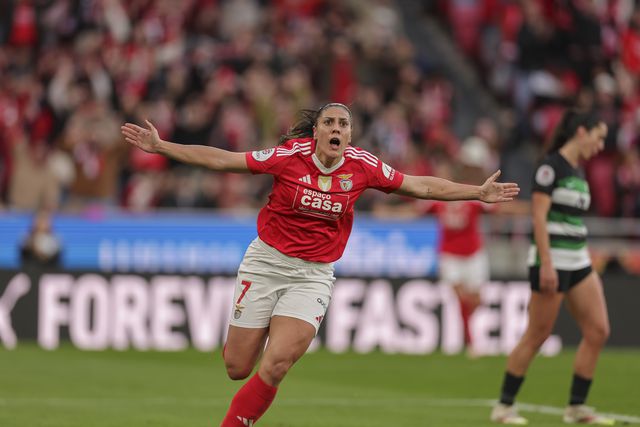 Martin Prieto festeja golo ao Sporting (ANTÓNIO COTRIM/LUSA)