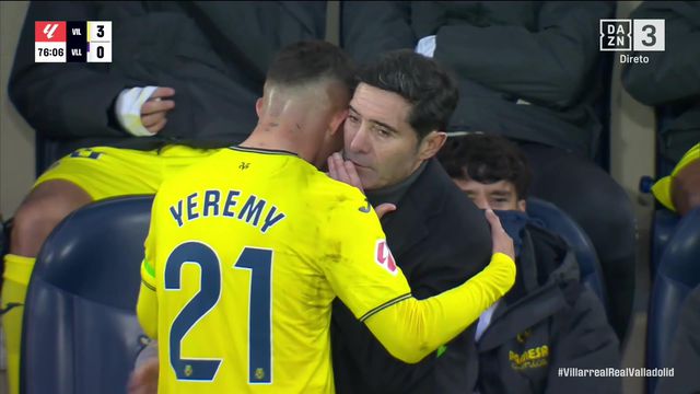 'Manita' reforça posição europeia do Villarreal e afunda mais o Valladolid