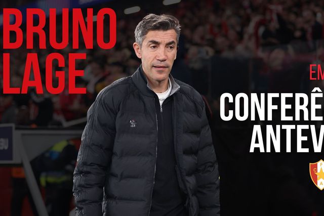 Benfica: siga em direto a conferência de Bruno Lage