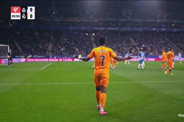 Real Madrid perde com o Espanhol  em jogo com golo anulado a Vini Jr.