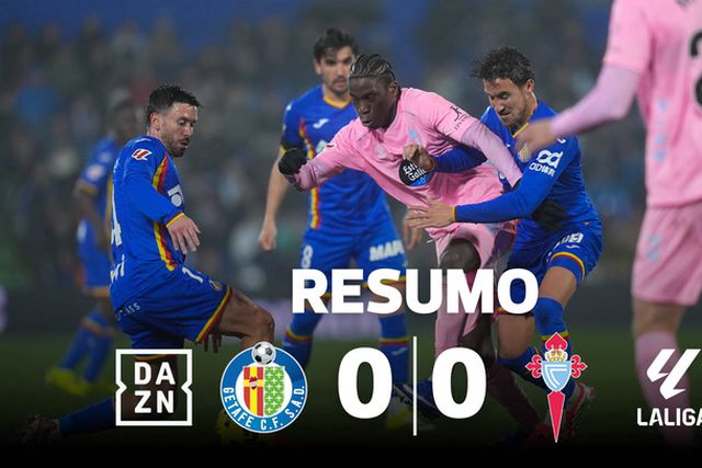 Nevoeiro foi protagonista no empate entre Getafe e Celta (resumo)