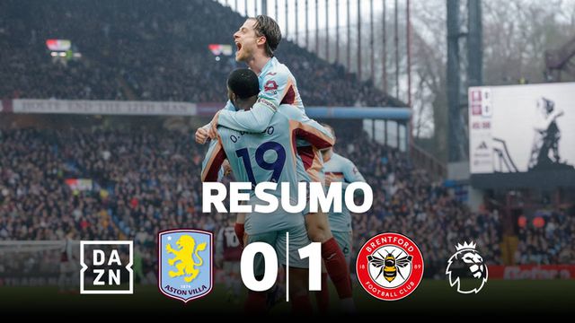 Aston Villa perde com o Brentford e deixa fugir o líder Arsenal (resumo)