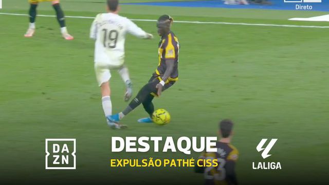 Médio do Rayo expulso após entrada arrepiante sobre Ceballos