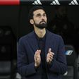 Álvaro Arbeloa, treinador do Real Madrid, no Bernabéu