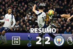 Super Solanke resgata um ponto para o Tottenham frente ao Man. City (resumo)