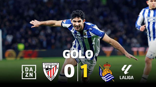 Vai já daqui! Que golaço de Gonçalo Guedes no dérbi basco