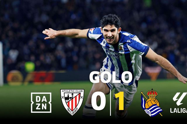 Vai já daqui! Que golaço de Gonçalo Guedes no dérbi basco