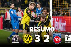 Reviravolta atrás de reviravolta: Dortmund vence e pressiona Bayern (resumo)