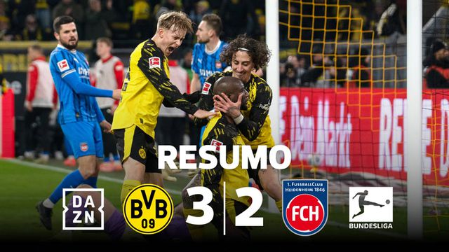 Reviravolta atrás de reviravolta: Dortmund vence e pressiona Bayern (resumo)