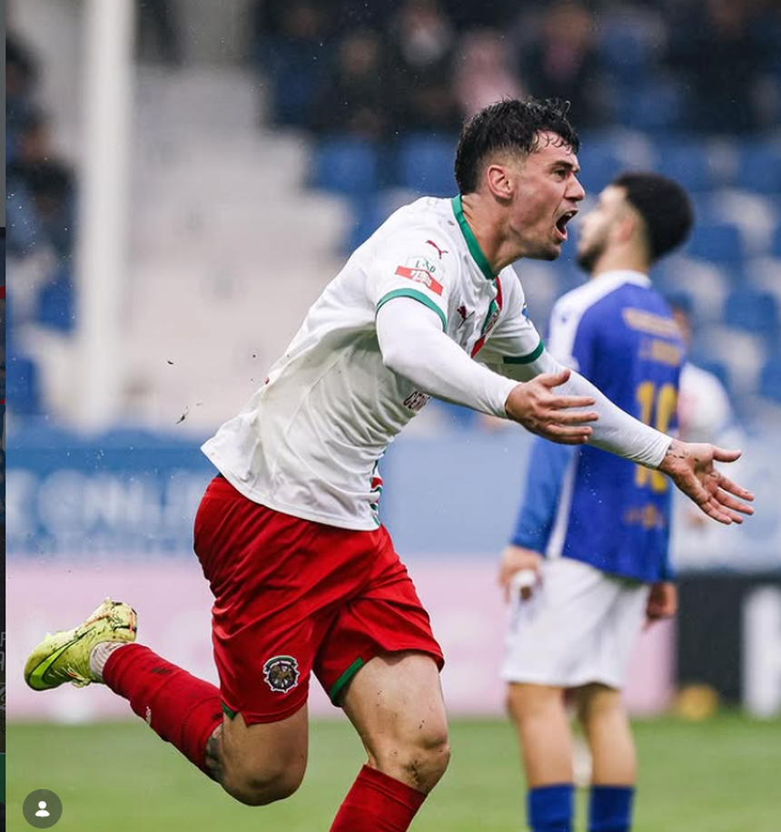 Maritimista Butzke empatou a partida no último minuto (Foto Instagram/ Maritimo)