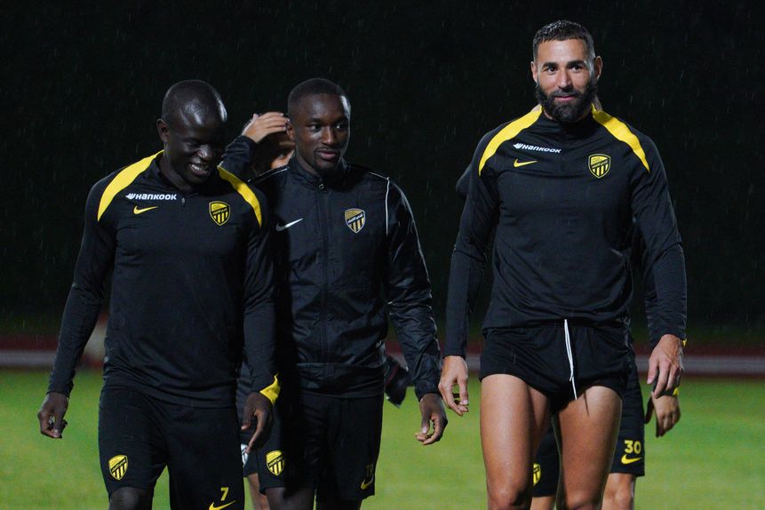 Benzema, Diaby e Kanté, os três franceses no Al Ittihad, de Sérgio Conceição