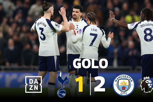 Pode haver um golo a meias? Pode. Foi assim que o Tottenham reduziu