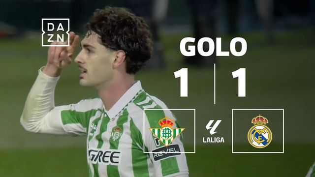 Defesa do Real Madrid inexistente e Betis chega ao golo do empate (vídeo)
