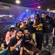 Quenda, Gonçalo Inácio e Diogo Pinto no concerto do Plutónio (Foto: Instagram Geovany Quenda)