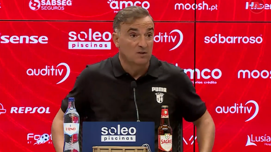Carvalhal: «VAR? No dia em que eu não gostar do meu futebol, vou para casa»