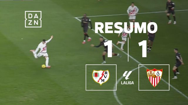 Sevilha evita desaire no terreno do Rayo Vallecano perto do fim (resumo)