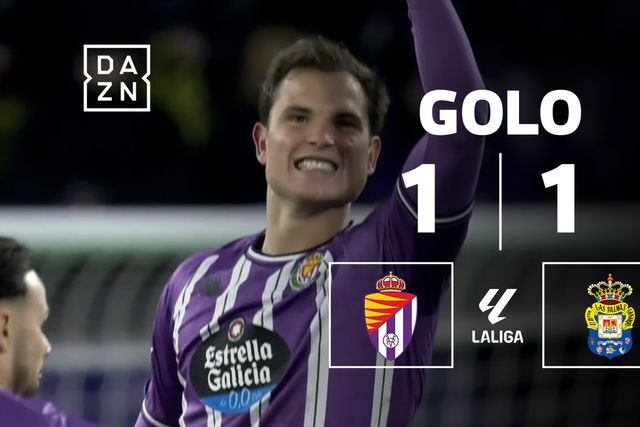 Latasa estava no sítio certo para fazer o empate no Valladolid-Las Palmas (vídeo)