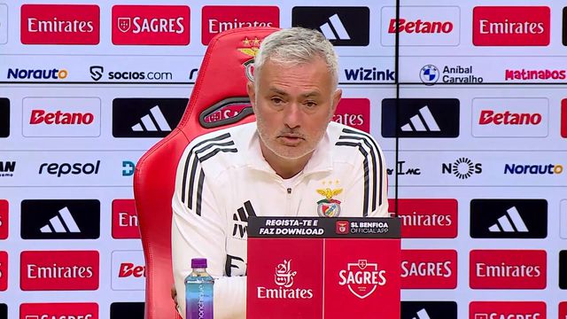 Mourinho ironiza: «Esperemos que o jogo seja só difícil pelo adversário»
