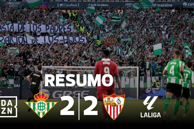 Sevilha anula desvantagem de dois golos e empata no dérbi com o Betis (resumo)