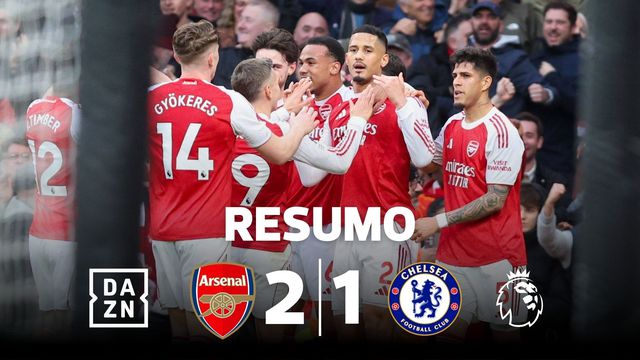 Três golos de canto, Pedro Neto expulso e o Arsenal derrota o Chelsea (resumo)