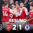 Três golos de canto, Pedro Neto expulso e o Arsenal derrota o Chelsea (resumo)