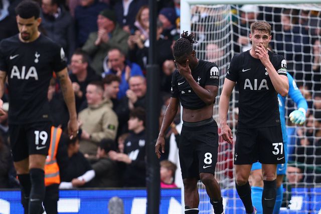 Jogadores do Tottenham não escondem desilusão