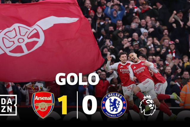 Saliba remata de cabeça, mas é autogolo de Sarr