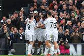 Festejos do Fulham diante do Tottenham