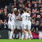 Festejos do Fulham diante do Tottenham